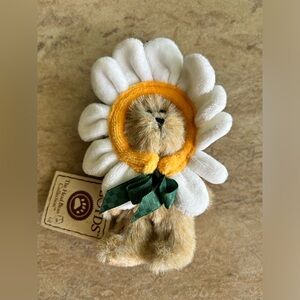 Boyd's Bears Daisey The Head Bean Collection Mini Plush Ornament Retired W/ Tag